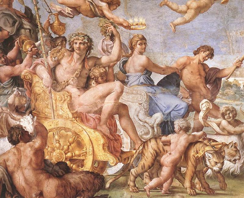 CARRACCI, Annibale Triumph of Bacchus and Ariadne (detail) dsg Sweden oil painting art